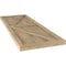 Ekena Millwork Americraft 5-Board Wood 2 Equal Panel Frmd Board-n-Batten Shutters w/Dbl Z-Bar, ARW102BF518X65UNH, PR ARW102BF518X65UNH - alternate 9